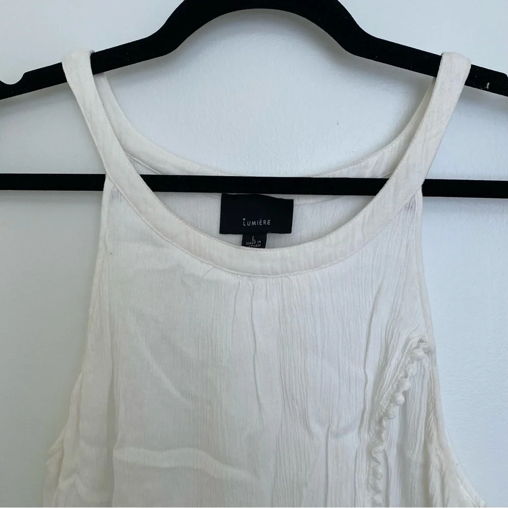 Lumiere White Blouse, Size Large - Picture 4 of 7